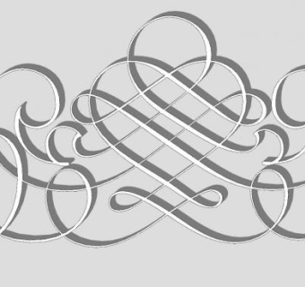 装饰铸铁图案SU模型下载_sketchup草图大师SKP模型