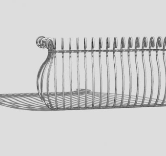 欧式铁艺阳台SU模型下载_sketchup草图大师SKP模型