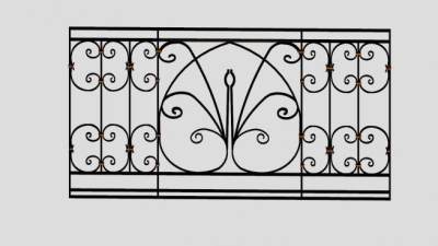 铁格栅SU模型下载_sketchup草图大师SKP模型