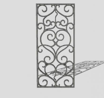 围栏装饰SU模型下载_sketchup草图大师SKP模型
