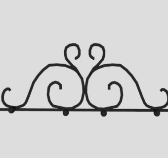 铸铁装饰物SU模型下载_sketchup草图大师SKP模型