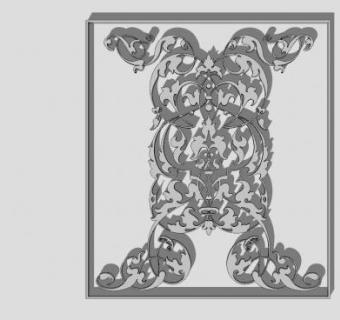 欧式雕花铁艺图案SU模型下载_sketchup草图大师SKP模型