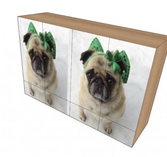 哈巴狗图案衣柜SU模型下载_sketchup草图大师SKP模型