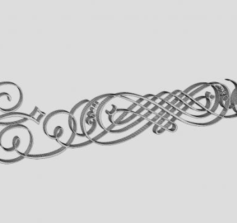 欧式镂雕铁艺图案SU模型下载_sketchup草图大师SKP模型