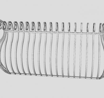 铁艺阳台护栏SU模型下载_sketchup草图大师SKP模型