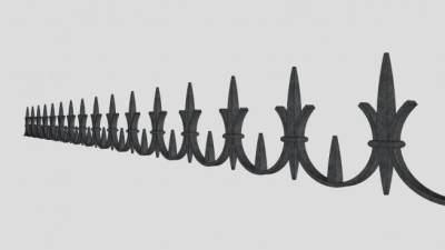 金属装饰檐口SU模型下载_sketchup草图大师SKP模型