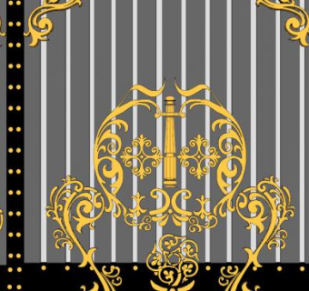 欧式别墅镀金铸铁大门SU模型下载_sketchup草图大师SKP模型