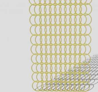 金属圈型护栏SU模型下载_sketchup草图大师SKP模型