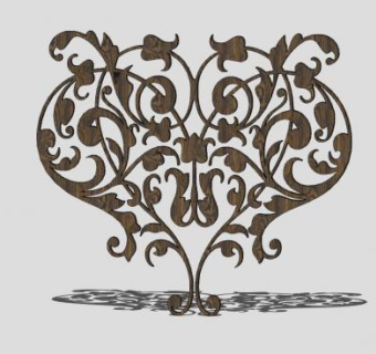 欧式花雕工艺装饰SU模型下载_sketchup草图大师SKP模型