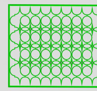 现代绿色镂雕装饰SU模型下载_sketchup草图大师SKP模型