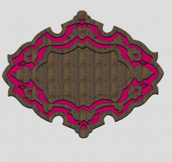 木雕装饰SU模型下载_sketchup草图大师SKP模型