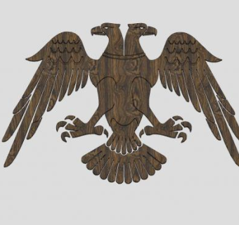 双鹰木雕工艺SU模型下载_sketchup草图大师SKP模型