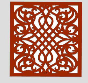 镂空装饰工艺SU模型下载_sketchup草图大师SKP模型