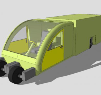 多用途运载车SU模型下载_sketchup草图大师SKP模型