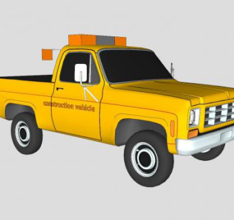 施工车辆SU模型下载_sketchup草图大师SKP模型