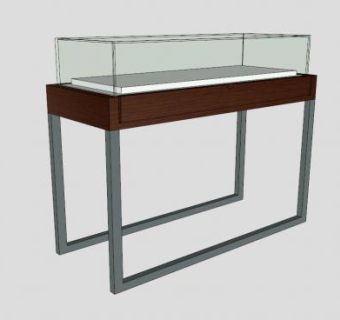 四角陈列橱SU模型下载_sketchup草图大师SKP模型