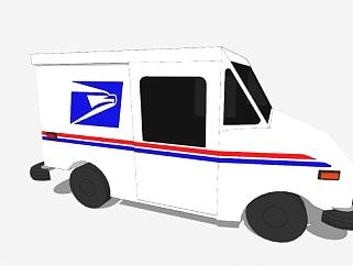 美国邮政总局<em>车辆</em>SU模型下载_sketchup草图大师SKP模型