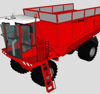 重载卡车车辆SU模型下载_sketchup草图大师SKP模型