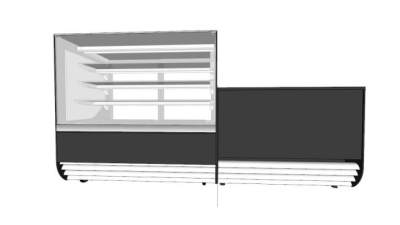 玻璃展柜陈列柜SU模型下载_sketchup草图大师SKP模型