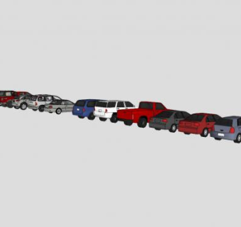 汽车系列SU模型下载_sketchup草图大师SKP模型