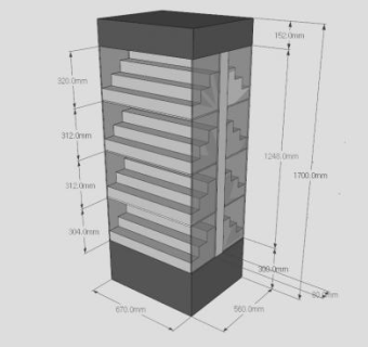 太阳镜展示柜子SU模型下载_sketchup草图大师SKP模型