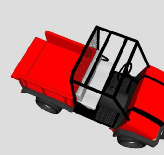 拖拉机车SU模型下载_sketchup草图大师SKP模型