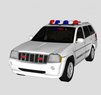 吉普汽车急救车SU模型下载_sketchup草图大师SKP模型