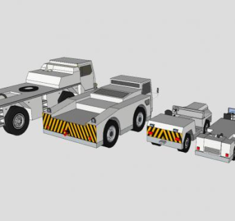 大型载重卡车系列SU模型下载_sketchup草图大师SKP模型