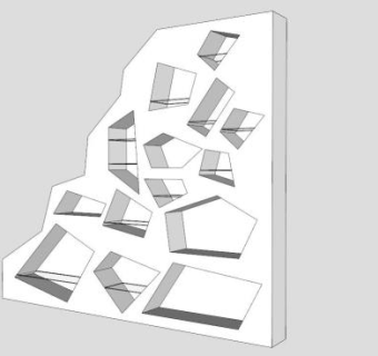 创意白色展柜SU模型下载_sketchup草图大师SKP模型