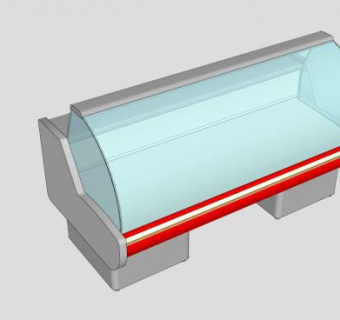 商场冷藏陈列柜SU模型下载_sketchup草图大师SKP模型