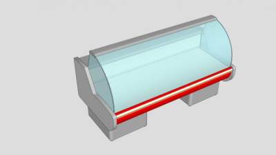 商场冷藏陈列柜SU模型下载_sketchup草图大师SKP模型