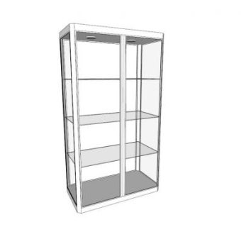 现代陈列柜SU模型下载_sketchup草图大师SKP模型