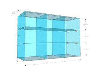 玻璃橱窗展柜SU模型下载_sketchup草图大师SKP模型