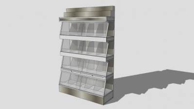 展示坚果瓶子架SU模型下载_sketchup草图大师SKP模型