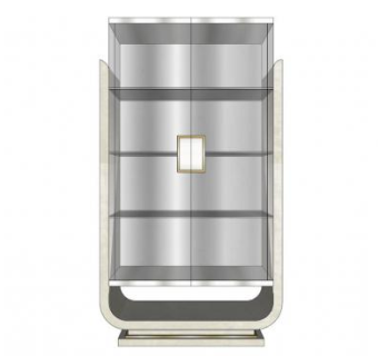 现代玻璃展示柜SU模型下载_sketchup草图大师SKP模型