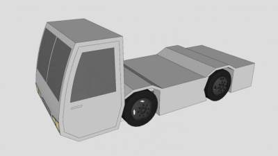 简易卡车SU模型下载_sketchup草图大师SKP模型