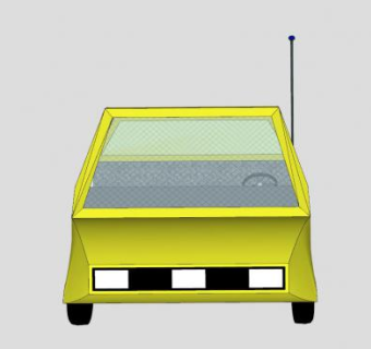 牵引汽车车头SU模型下载_sketchup草图大师SKP模型
