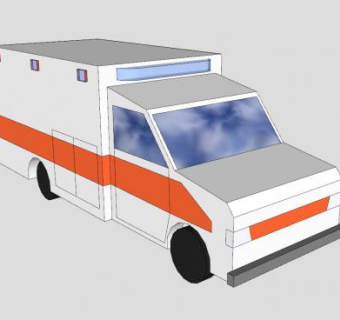 应急指挥车辆SU模型下载_sketchup草图大师SKP模型