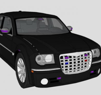 殡仪车SU模型下载_sketchup草图大师SKP模型