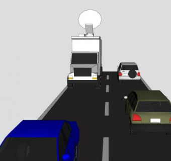 道路和车辆SU模型下载_sketchup草图大师SKP模型