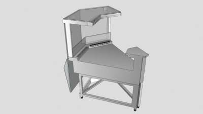 玻璃橱窗转角展柜SU模型下载_sketchup草图大师SKP模型