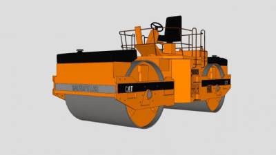 卡特彼勒平地机SU模型下载_sketchup草图大师SKP模型