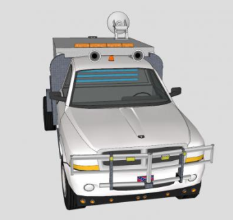 道奇汽车车辆SU模型下载_sketchup草图大师SKP模型