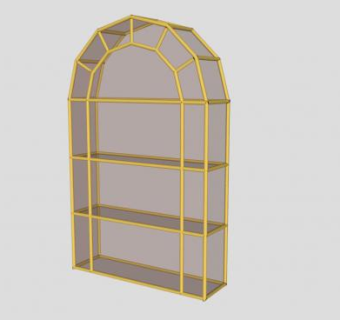 格拉斯哥展柜SU模型下载_sketchup草图大师SKP模型