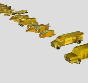 大型运输交通工具SU模型下载_sketchup草图大师SKP模型