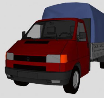 大型装载车SU模型下载_sketchup草图大师SKP模型