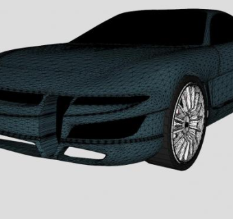 玛莎拉蒂终极概念跑车SU模型下载_sketchup草图大师SKP模型