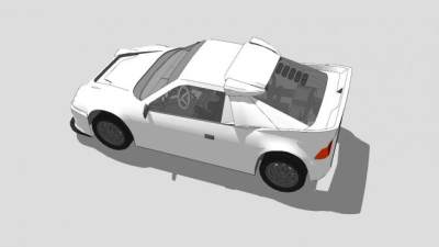 福特RS200跑车SU模型下载_sketchup草图大师SKP模型