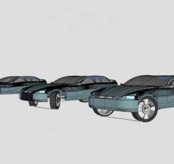 道奇汽车车型SU模型下载_sketchup草图大师SKP模型