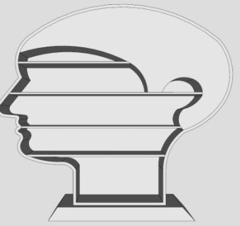 人头白色书柜SU模型下载_sketchup草图大师SKP模型